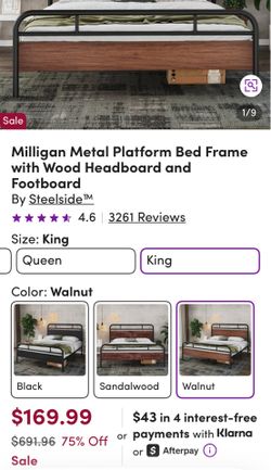 Metal platform frame - disassembled