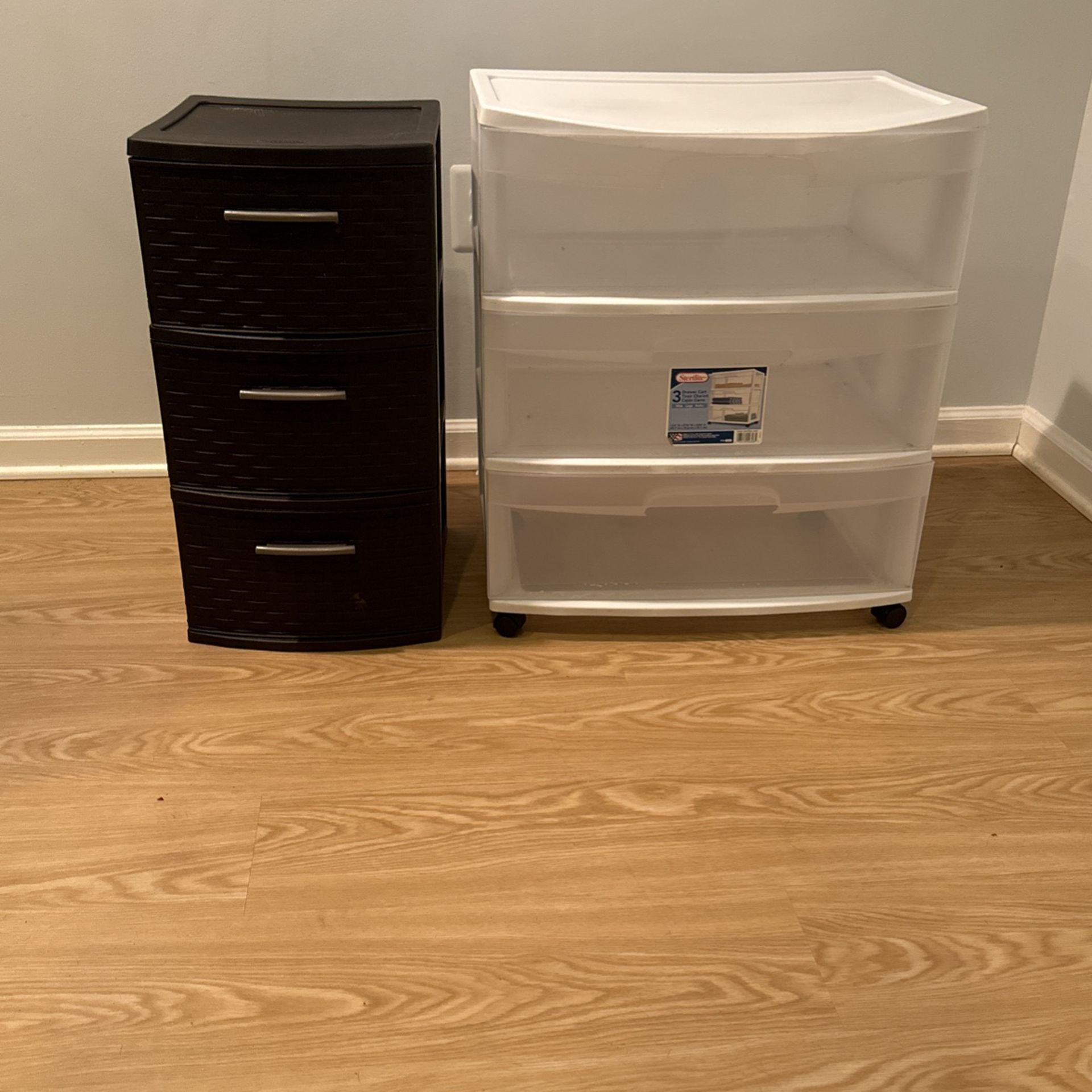 Brown/White Storage Bins