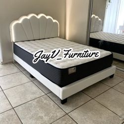 New Queen Bed Frame With Mattress 