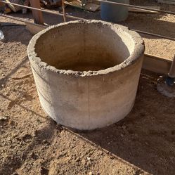 (3) Cement Horse Feeders