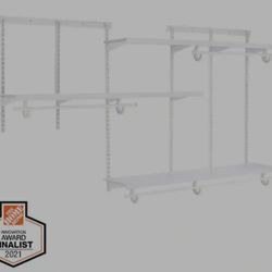 Everbilt
5 ft. - 8 ft. Decorative Closet Organizer KIT FACTORY SEALED 