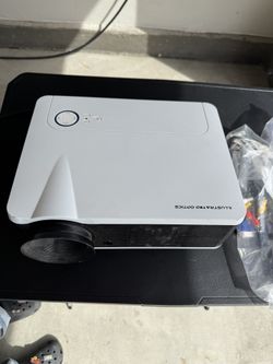 Illustrated Optics LED smart projector, likely similar to generic 1080p
