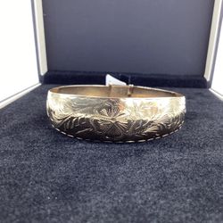 10kt Yellow Gold Adjustable Bangle Bracelet 13.5gr
