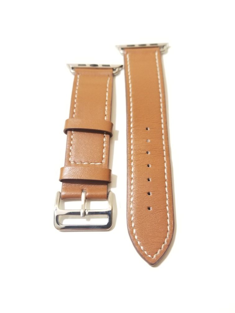 Brown Leather 42mm Apple Watch Strap