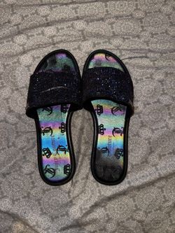 Juicy Couture Women’s Rhinestone Slip On Sandals