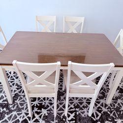 7 Piece Dining Table Set For Sale