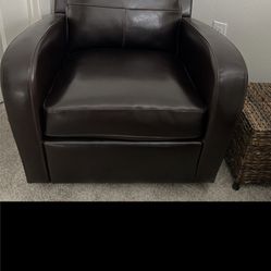 ZGallerie Leather Swivel Chair
