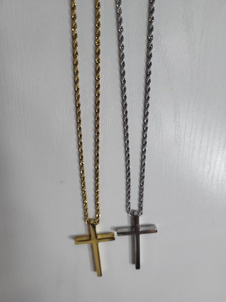 Dije De Cruz Laminado En ORO