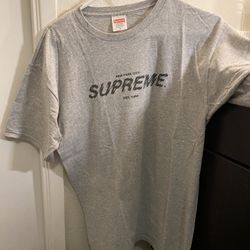 Supreme Grey Medium Mens Shirt Logo