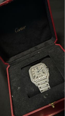 Vvs Moissanite Cartier watch