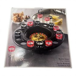 Crystal Clear Game Night - Roulette Game - 19 Piece Set - Shot Glass Game