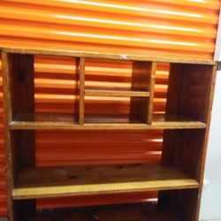 Wood Shelf Storage Case Organizer 