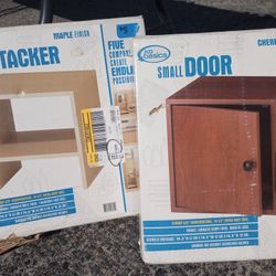 NIB Storage cabinet & Shelf Stacker $5ea or both $8
