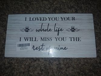 In Memory of Pet Sign
