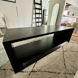 Osmond 58" Black Grain Rectangular Coffee Table – Retail $260 – Asking $115
