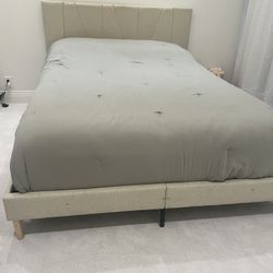 Queen Bed With Mattress 