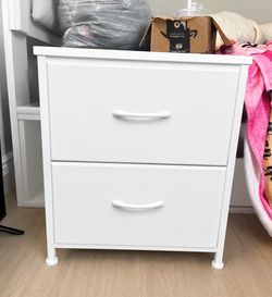 White 2 drawer night Stan