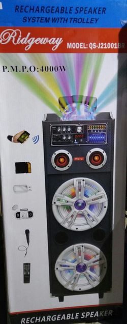 Bluetooth speaker sd card slot usb flash drive fm radio microphone included