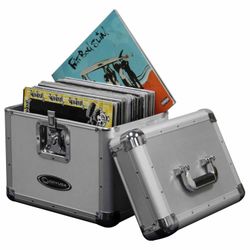 Odyssey KLP1SIL KROM Series Utility Case For 70 LPs And 12" Vinyl Records - Silver