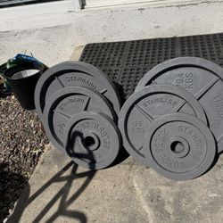 210 Pounds Olympic Plates. 