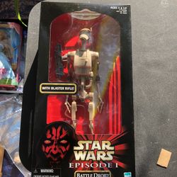 star wars: episode 1 : battle droid with blaster rifle : 1/6 New : Sealed