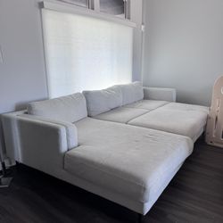 Living Spaces 2 Piece Sectional 