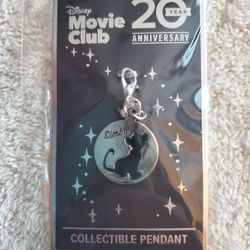 Disney Movie Club 20th Anniversary Exclusive Simba Collectible Pendant