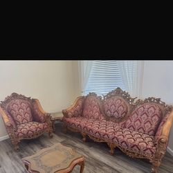 Couches and dining table