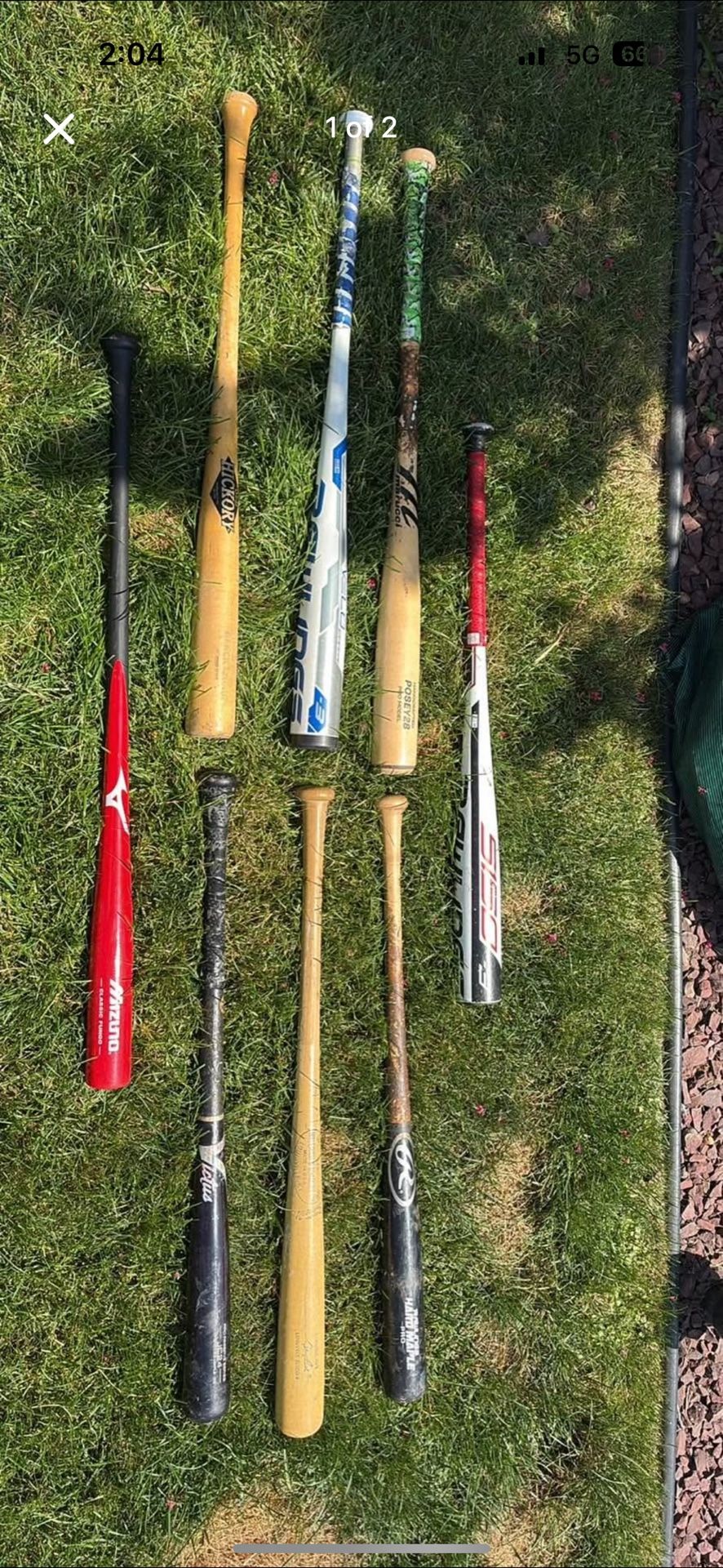Baseball Bats Metal/Wood Read Bio!