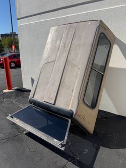 Fiberglass camper shell for TRUCK 76” x 60” x 13” with windows USED