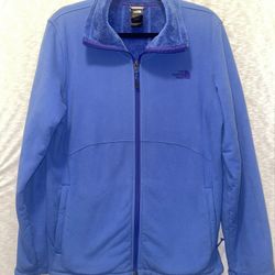 The North Face Women's Fleece Jacket Blue, Size XL