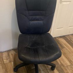 black fabric chair 