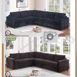 Furry like corduroy couch new in box