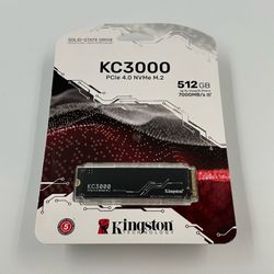 Kingston KC3000 512GB PCIe 4.0 NVMe M.2 SSD
