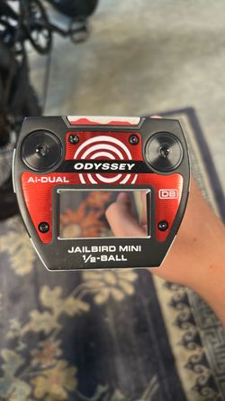 Odyssey Ai-Dual Jailbird Mini 1/2-Ball Putter, 35 Inch.