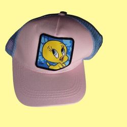 Tweety Hat, Pink Hat, Bird Hat,