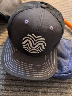 Rythm Black Trucker Hat Mesh Back Adjustable Snapback One Size Unisex Casual