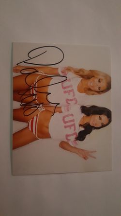 Signed ufc brittney palmer 4x5 1/2