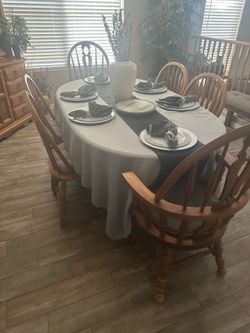 Dining table and Hutch