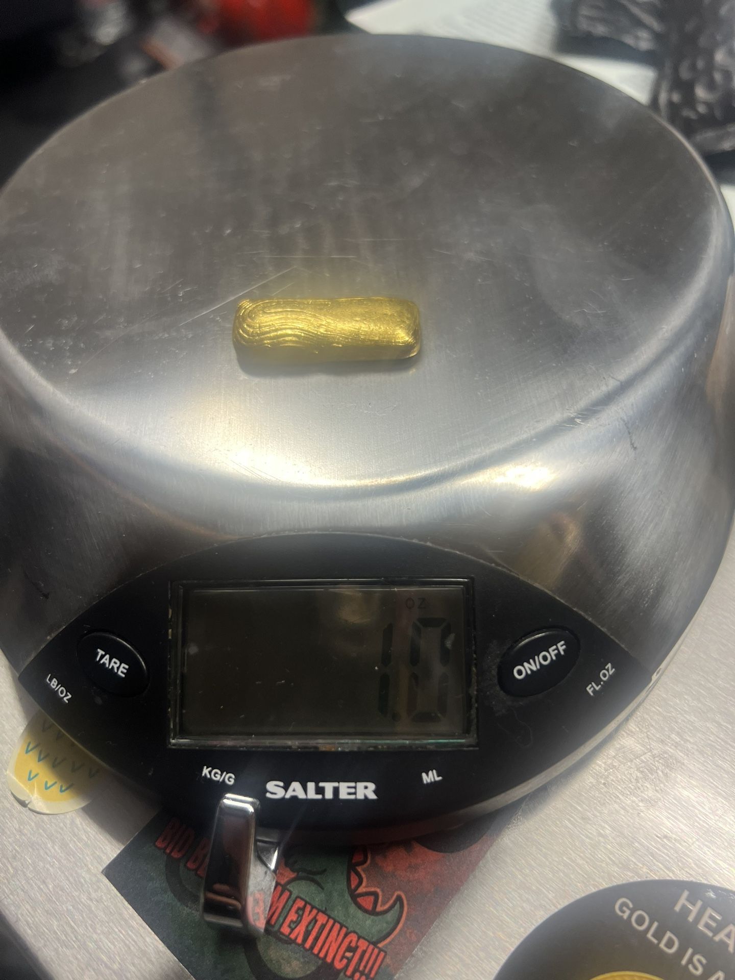 Gold Bar 1.1 Oz .999 Fine