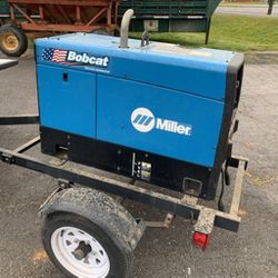 Miller bobcat 255 welder/generator with trailer-mounted for sale