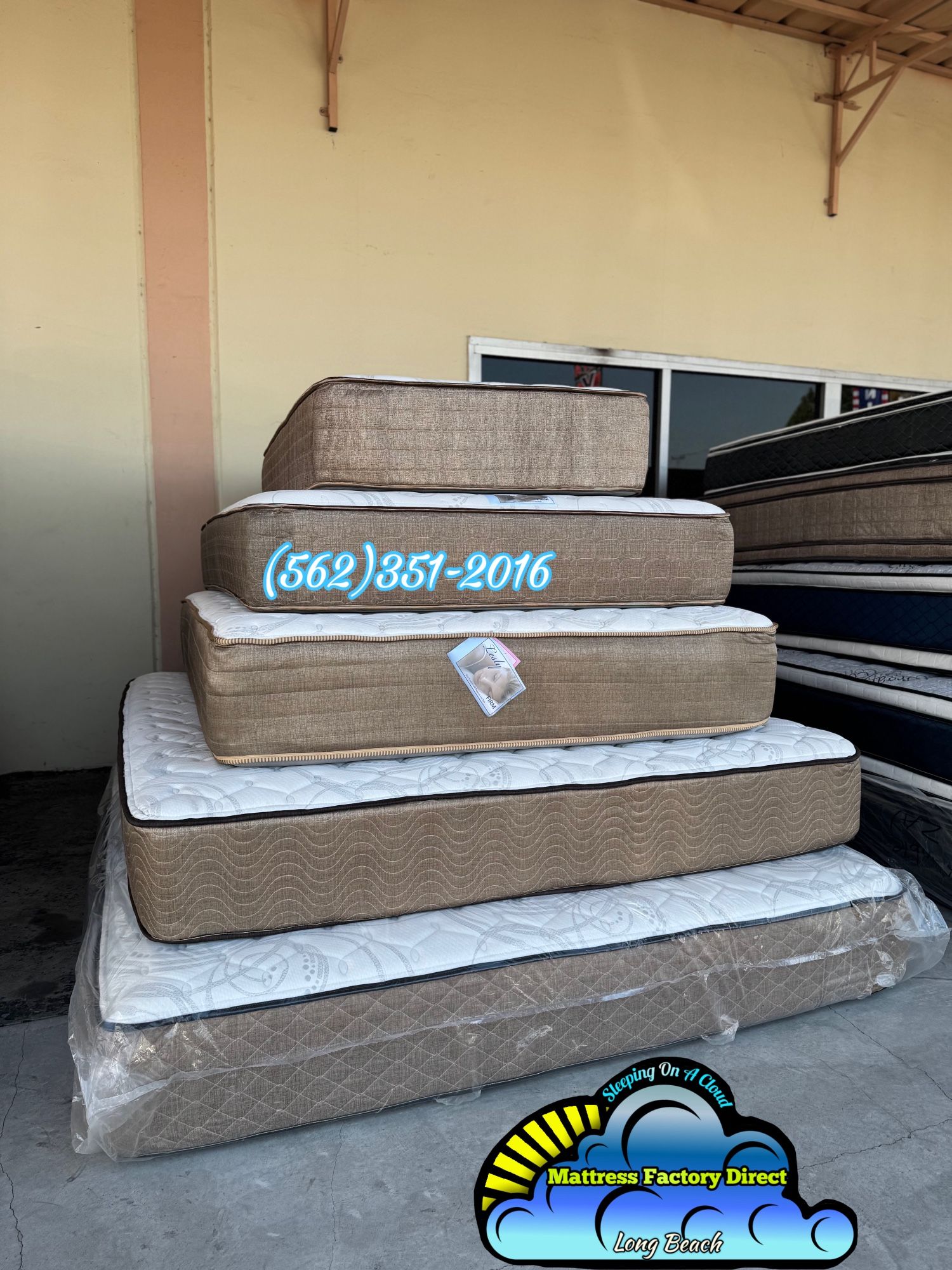 Lesly Queen Mattress And Boxspring Bed Set New Firm Colchon Y Tambor