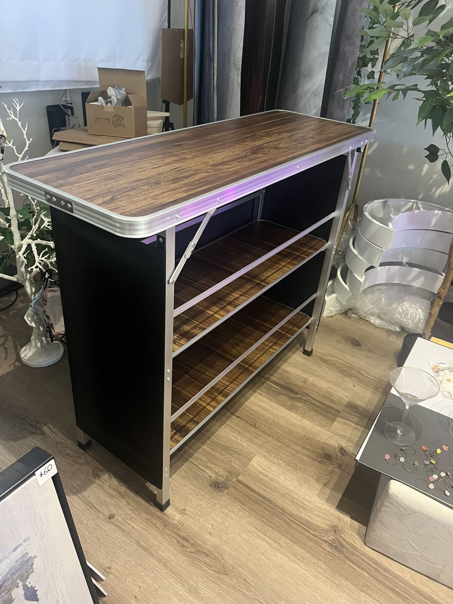 Foldable Bar Table 43”