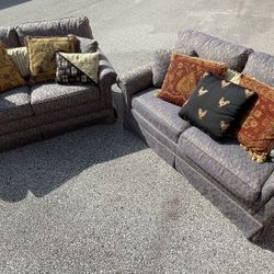 2 Couches + 13 Pillows. Free Delivery