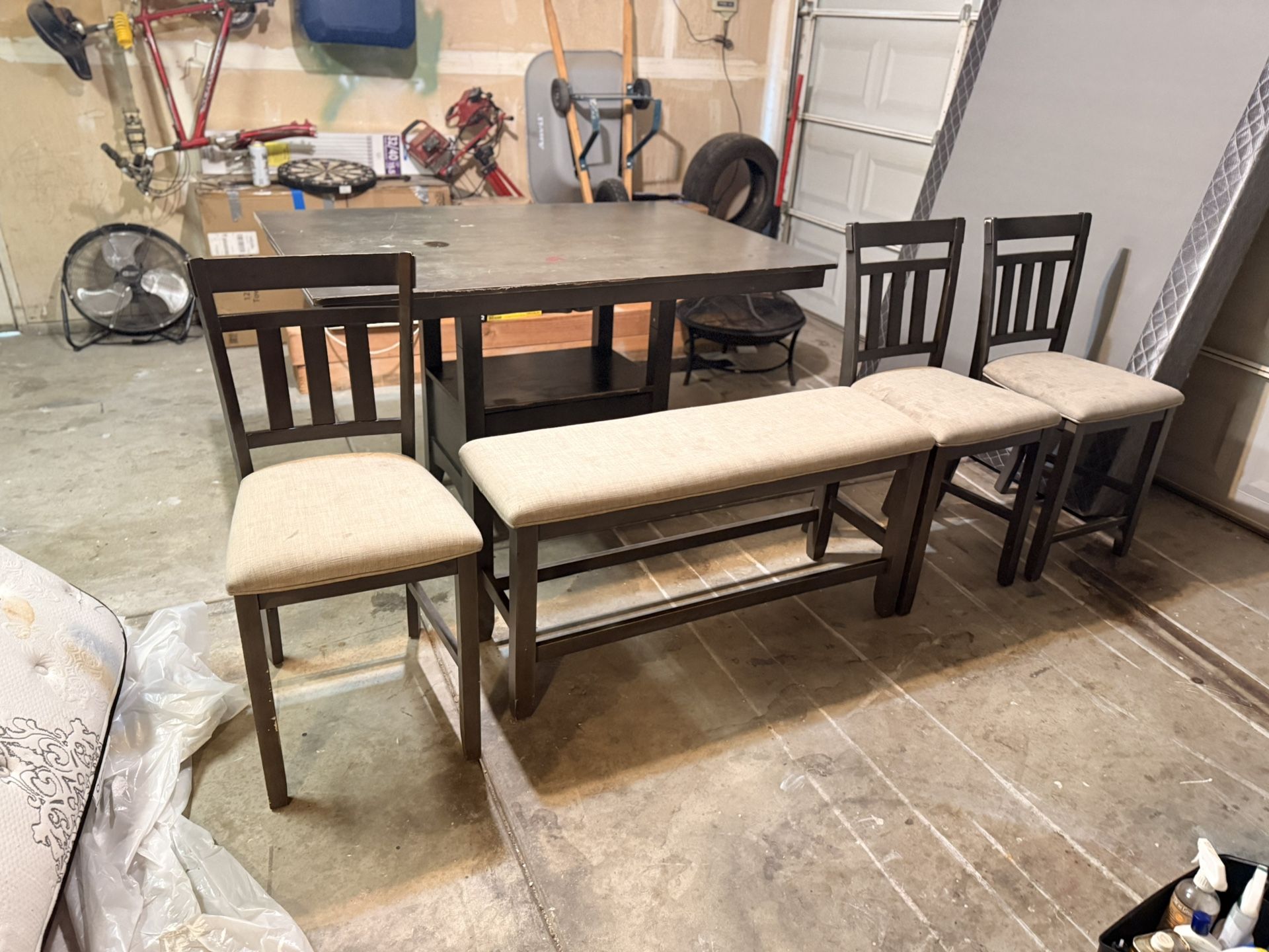 Dining Table Chairs And Bench 