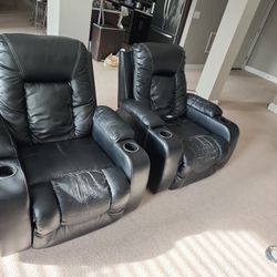 Two WORKING recliners 