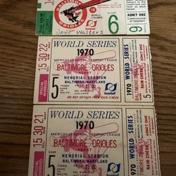 1970 and 1971 World Series Game 5 Clincher Baltimore Orioles Baseball Clincher Second Title Vintage