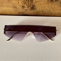 Rimless Shield Style Sunglasses