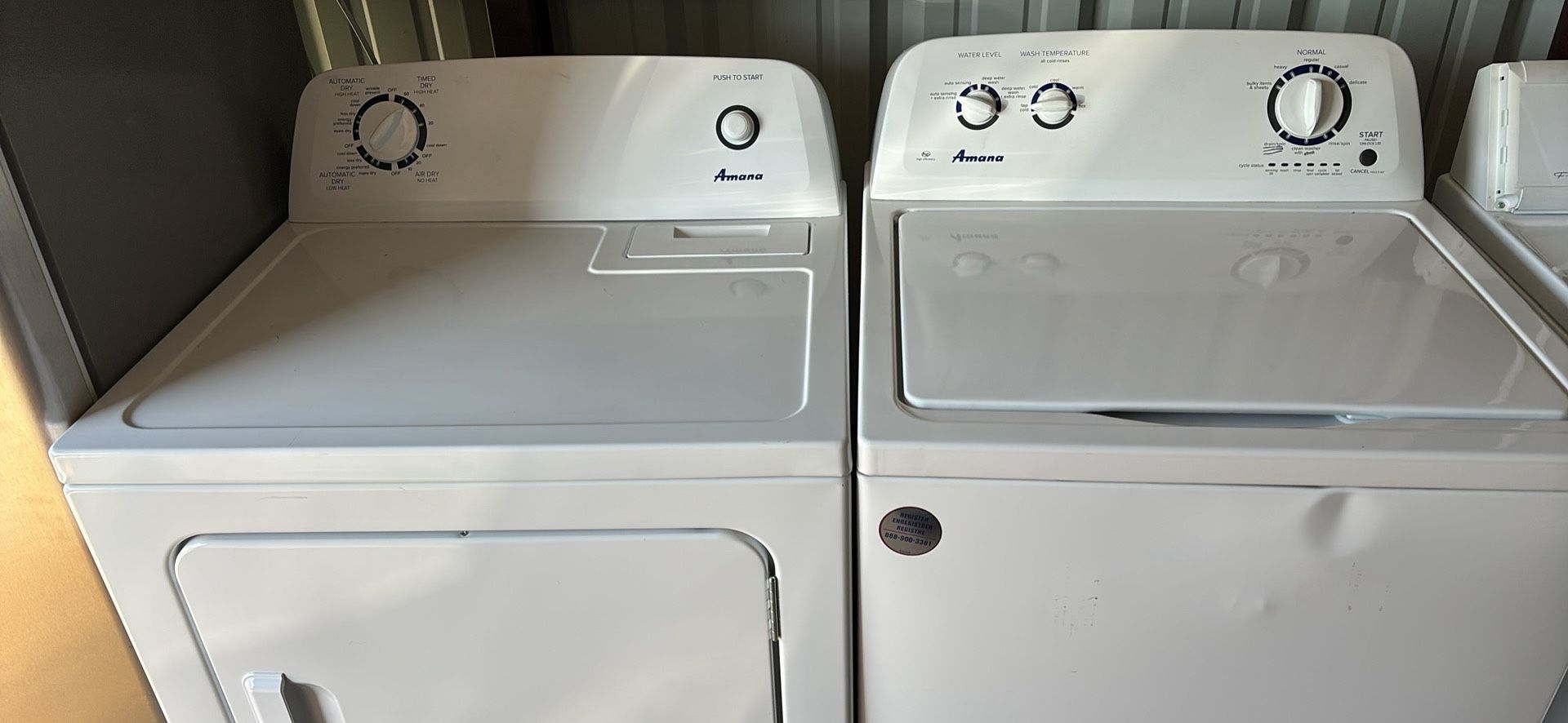 Amana Washer And Dryer