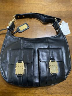 Badgley Mischka Shoulder Bag Leather Black